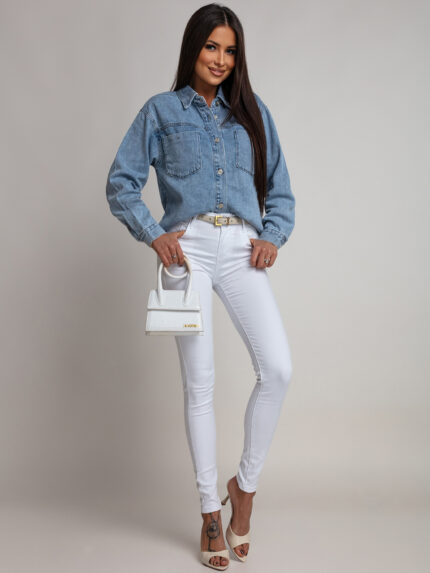 Koszula jeansowa MISSI niebieska