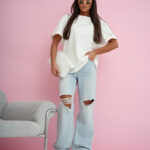 Bluzka MILLA ecru PRODUKT POLSKI PREMIUM