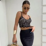 Spódnica Marszczona Mini - Czarna PRODUKT POLSKI PREMIUM