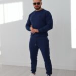 Spodnie dresowe BG BRAND granatowe PRODUKT POLSKI PREMIUM