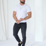 T-shirt męski BRANDENBURG  VOLTA biały PRODUKT POLSKI PREMIUM