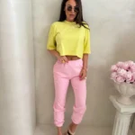 Spodnie dresowe CLASSIC – jasny róż PRODUKT POLSKI PREMIUM