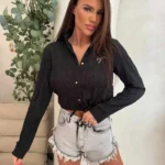 Krótka Koszula z Wiązaniem GLAM PRODUKT POLSKI PREMIUM