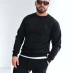 Bluza męska BG BASIC czarna PRODUKT POLSKI PREMIUM