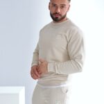 Bluza męska BG BASIC beżowa PRODUKT POLSKI PREMIUM