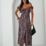 Sukienka Hiszpanka Sensuelle – Brązowa Panterka PRODUKT POLSKI PREMIUM