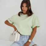 Bluzka MILLA matcha PRODUKT POLSKI PREMIUM