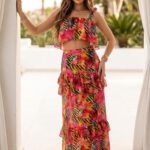 Szyfonowy Komplet Maxi BALI PRODUKT POLSKI PREMIUM