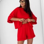 Komplet ZOEY Oversize z Szortami – Letni Komfort w Stylu Casual