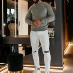 SWETER MĘSKI TERUS OLIWKOWY OLAVOGA