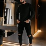 SWETER MĘSKI TERUS CZARNY OLAVOGA