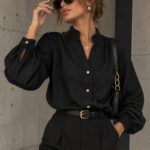 ELEGANCKA KOSZULA KORA CZARNA PRODUKT POLSKI