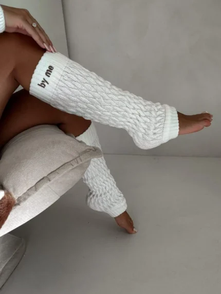 OCIEPLACZE / GETRY NA NOGI ECRU BY ME PRODUKT POLSKI
